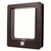Lockable Pet Door 4Way Locking Small Medium Large Dog Cat Flap White/Brown Frame