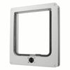 Lockable Pet Door 4Way Locking Small Medium Large Dog Cat Flap White/Brown Frame
