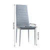 Round Square Rectangular Dining Table 2/4 Wooden Chairs Kitchen Room Restaurant