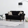 Luxury 2, 3 Seater Linen Fabric Couch Sofa Armchair with 2 Pillows Living Room