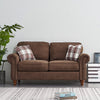 2, 3 Seater Linen Fabric Sofa Settee Couch Armchair with 2 Pillows Living Room