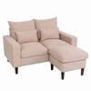 Modern L-Shaped Corner Sofa 2 3 Seater Armchair Couch With Footstool