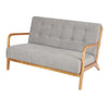 1/2 Seater Wooden Frame Sofa Armchair Button Back Accent Tub Chair Couch Settee