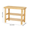 Wooden Shoe Rack Stand Footwear Storage Organizer Unit 2 3 Tier Shoe Shelf Unit