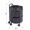 Kitchen Rotating Trolley Shelf Vegetable Fruits Rack Bathroom Storage Organiser
