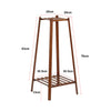 77/97/117cm Tall Bamboo Plant Stand Pot Holder Shelf Corner Side Table