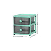 3-6Tier Plastic Chest of Drawers Bedside Cabinet Home Tidy Storage Shelving Unit