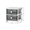 Plastic Storage Drawers Tower Unit Desktop Files Cabinet Make Up Box With Wheels