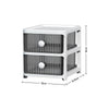 3-6Tier Plastic Chest of Drawers Bedside Cabinet Home Tidy Storage Shelving Unit
