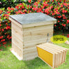 2/3/4Tier Langstroth Honey Beehive Box Beekeeping,Honeycomb Foundation Frame Set