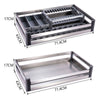 Pull Out Kitchen Basket Slide Out Storage Basket Cupboard Stainless Steel Drawer