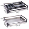 Pull Out Kitchen Basket Slide Out Storage Basket Cupboard Stainless Steel Drawer