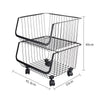 Stack Basket Rack 3/4/5 Tier Fruit Vegetable Holder Storage Bath Kitchen Trolley