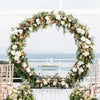 Moongate Round Wedding Arch Metal Backdrop Stand Flower Garland Frame Venue Deco