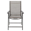 Metal Garden Dining Set Glass Parasol Table And Dining Chairs 4/6 Seater Outdoor