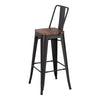 Tall Industrial Wood Top Bar Stool Table In/Outdoor Cafe Bistro + 2/4pcs Chairs