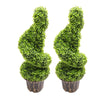 Realistic Potted Topiary Tree In/Outdoor Garden Artificial Plant Bush Foliage UK