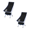1/2x Folding Camping Chair Lightweight Portable Outdoor Fishing Chair with Bag
