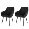 1/2/4/6x Velvet Padded Dining Chair Upholstered Seat Armchairs Home Restaurant