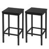 2/4/6x Bar Stools w/ Footrest Kitchen Breakfast Pub Cafe High Chairs Metal Frame