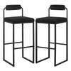 2/4/6x Counter Height Bar stools with Backrest Breakfast Cafe Kitchen Barstools