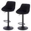 1/2/4/6x Bar Stool with Velvet Padded Swivel Gas Lift Barstool Kitchen Cafe Pub