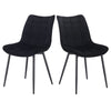2/4/6x Dining Chairs Velvet Padded Chairs w/ Backrest for Lounge Kitchen Counter