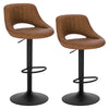 1/2x Bar Stool Adjustable Height Swivel Gas Lift Barstool Kitchen Pub Cafe Chair