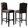Kitchen Dining Breakfast Chairs Bar Stool Footrest Lounge Cafe Pub Fabric Linen