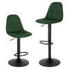 1/2/4/6x Bar Stool Kitchen Breakfast Pub Stool w/ Backrest Gas Lift Swivel Chair