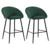 1/2/4/6x Velvet Bar Stool Breakfast Chair High Counter Barstool Pub Restaurant