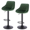 1/2/4/6x Bar Stool with Velvet Padded Swivel Gas Lift Barstool Kitchen Cafe Pub