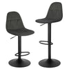 1/2/4/6x Bar Stool Kitchen Breakfast Pub Stool w/ Backrest Gas Lift Swivel Chair
