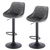 1/2/4/6x Bar Stool with Velvet Padded Swivel Gas Lift Barstool Kitchen Cafe Pub