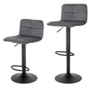 1/2/4/6x Breakfast Bar Stool w/ Backrest Gas Lift Swivel Adjustable Pub Stool