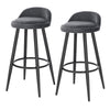 1/2/4/6x Bar Stool Velvet Padded Seat Chair Breakfast High Counter Barstool Pub