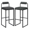 2/4/6x Counter Height Bar stools with Backrest Breakfast Cafe Kitchen Barstools