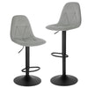 1/2/4/6x Bar Stool Kitchen Breakfast Pub Stool w/ Backrest Gas Lift Swivel Chair