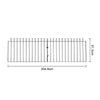 7FT 8FT 10FT Metal Garden Gate Posts Large Timber Entrance Driveway Gate Fence