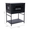 Portable Folding Storage Box Camping Table Storage Shelf Kitchen Outdoor Picnic
