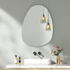 Bathroom Mirror with LED Lights Touch Dimmable Demister Irregular Wall Mounted