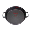 Cast Iron Cookware Frying Pan Grill Baking Pot Skillet Pizza Pan Deep 23-35cm