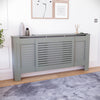 White Radiator Cover MDF Small Large Modern Wood Slat Grill Cabinet Furniture