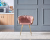 Velvet Dining Chair with Door Knocker Ring Windsor Dressing Room Chair 1/2/4/6