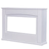 Electric Fireplace Insert LED Log Fire Flame White Surround Standing Heater Set
