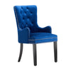 Velvet Pull Door Knocker Studded Dining Kitchen Accent Chairs Luxury Windsor