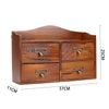 Vintage Wooden Small Cabinet Storage Box Desktop Organizer Unit Display Shelving