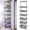6 Tier Pull Out Soft Closing Larder Kitchen Food Pantry Cupboard Adjustable Unit