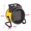 Electric Fan Heater Space Air Warmer for Industrial Workshop Garage Shed Garden