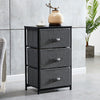 Fabric Cabinets Storage Unit Metal Frame Chest of Drawer Organiser Bedside Table